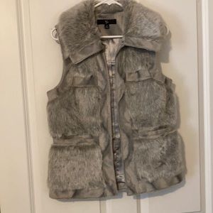 Rachel Zoe faux fur vest